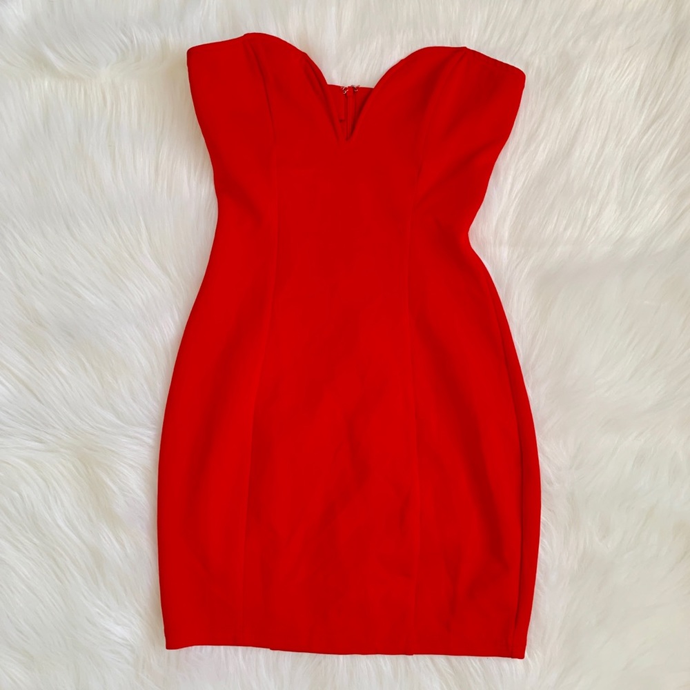 tobi red mini dress - Picture 3 of 6